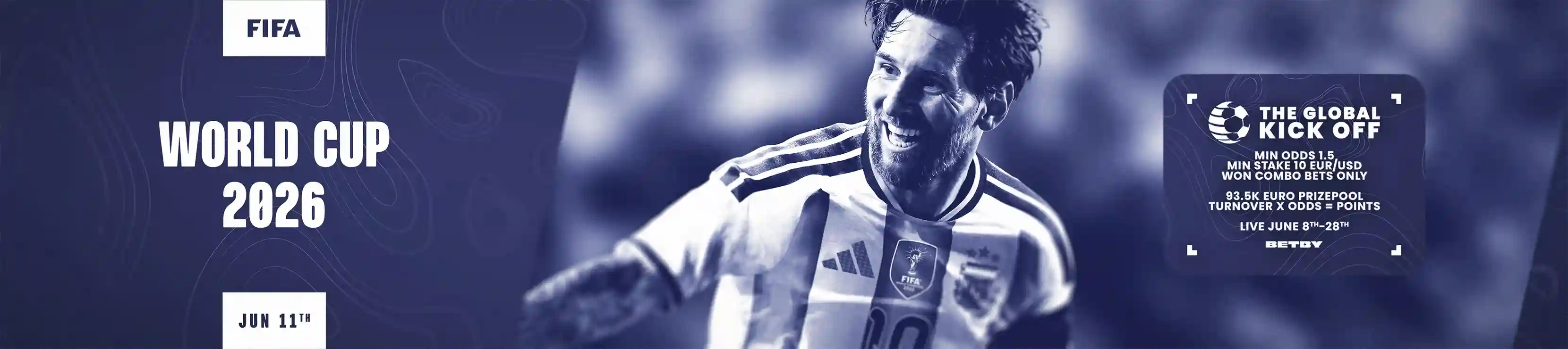 FIFA World Cup 2026 pre-match and live betting promotion on Duel Sports